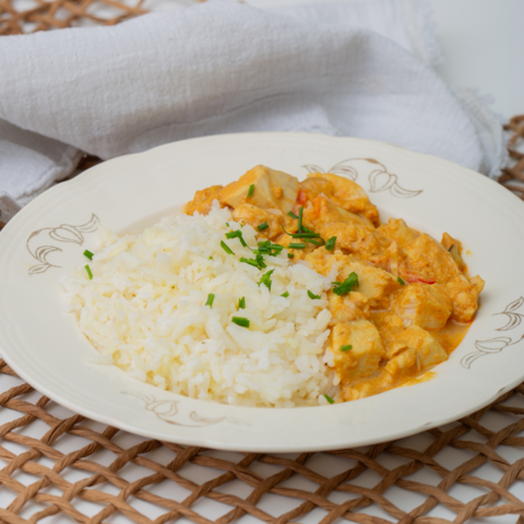Pollo al curry · 4 porciones